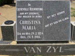 ZYL Christina Maria, van nee VAN WYK 1924-1995
