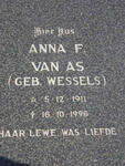 AS Anna F., van nee WESSELS 1911-1996