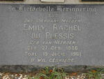 PLESSIS Emily Rachel, du nee VAN HEERDEN 1866-1961