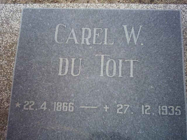 TOIT Carel W., du 1866-1935