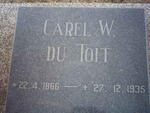TOIT Carel W., du 1866-1935