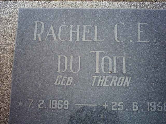 TOIT Rachel C.E., du nee THERON 1869-195?