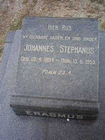 ERASMUS Johannes Stephanus 1894-1953