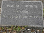 HOFFMAN Hendrika J. nee SLABBERT 1862-1950