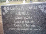 HOWELL Martha Petronella nee VILJOEN 1891-1926