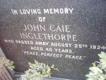 INGLETHORPE John Caie -1924