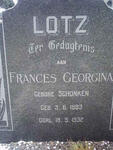 LOTZ Frances Georgina nee SCHONKEN 1883-1932