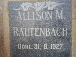 RAUTENBACH Allison M. -1927