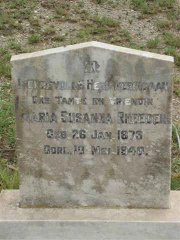 RHEEDER Maria Susanna 1873-1940