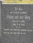 BERG Philip, van der 1906-1945
