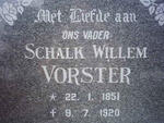 VORSTER Schalk Willem 1851-1920