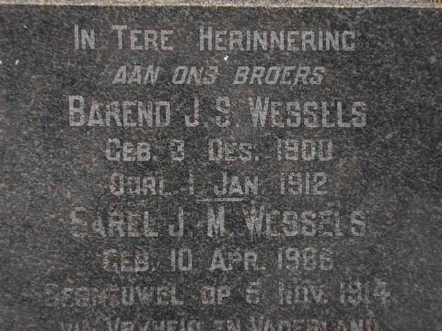 WESSELS Barend J.S. 1900-1912 :: WESSELS Sarel J.M. 1886-1914