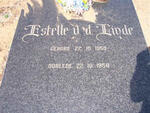 LINDE Estelle, v.d. 1958-1958