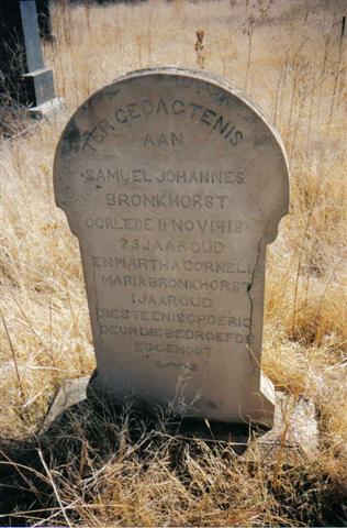 BRONKHORST Samuel Johannes -1918 :: BRONKHORST Martha Cornelia Maria