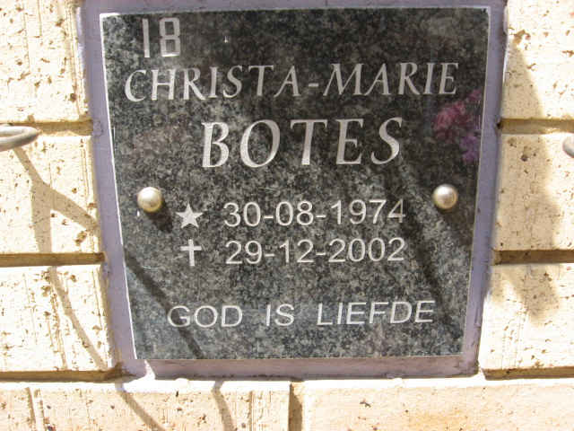 BOTES Christa-Marie 1974-2002
