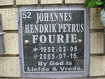 FOURIE Johannes Hendrik Petrus 1952-2005