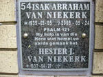 NIEKERK Isak Abraham, van 1935-2005 & Hester J. 1937-