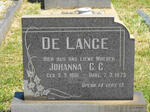 LANGE Johanna C.C., de 1881-1973