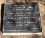 SCHALLER Ferdinand Adolphus 1822-1876 & Susanna BYRNE
