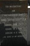 COERTZEN Anna Sophia nee VAN ZYL 1908-1980