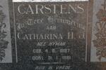 CARSTENS Catharina H.J. nee HYMAN 1887-1961