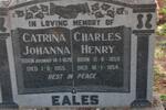 EALES Charles Henry 1859-1954 & Catrina Johanna BOSMAN 1870-1955