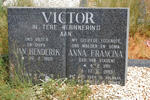 VICTOR Jan Henderik 1909- & Anna Francina VAN STADEN 1911-1993