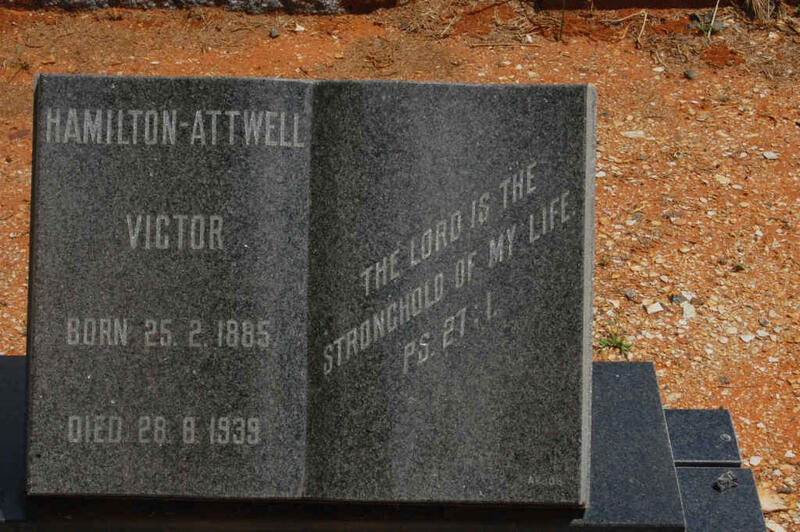 ATTWELL Victor, Hamilton 1885-1939