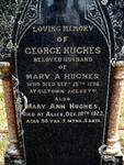 HUGHES George -1896  & Mary Ann -1922