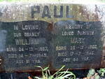 PAUL William 1857-1949 & Mary 1860-1945