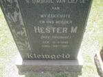 KLEINGELD Hester M. nee TRICHARD 1892-1984