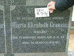 GRANZIER Maria Elizabeth nee ZEELEN 1886-1947