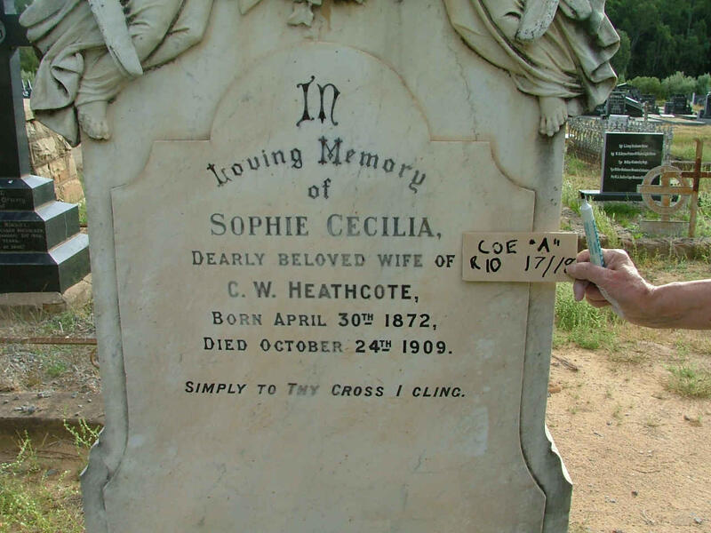 HEATHCOTE Sophie Cecilia 1872-1909