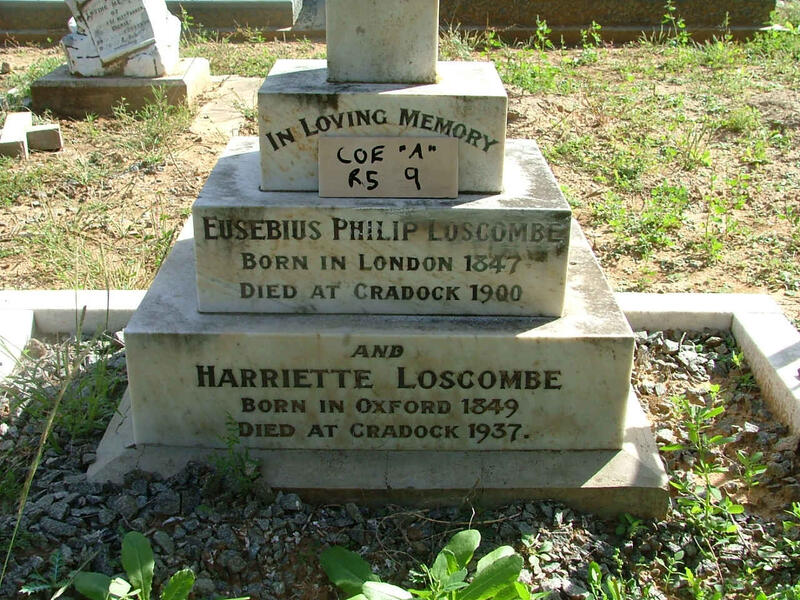 LOSCOMBE Eusebius Philip 1847-1900 & Harriette 1849-1937