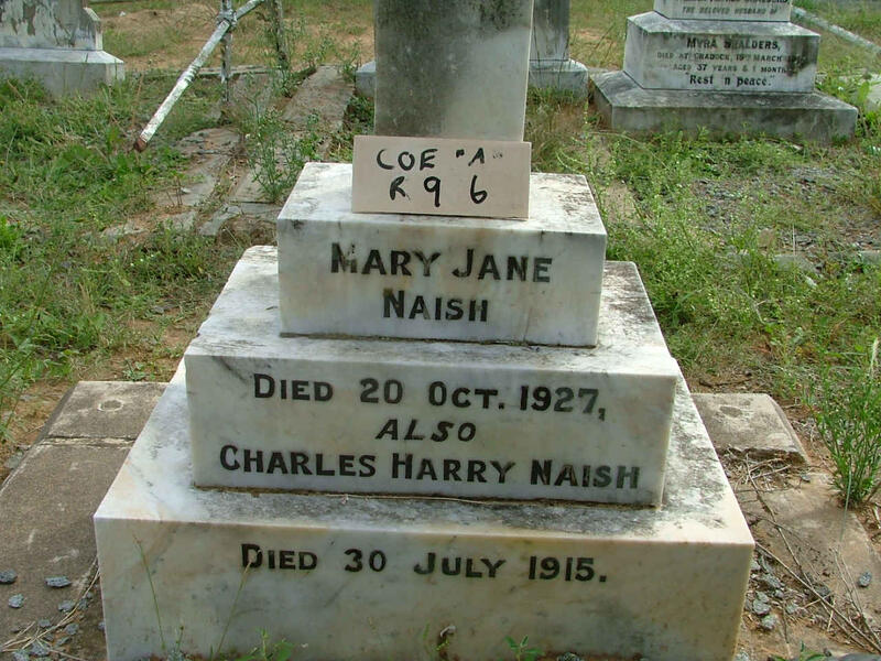 NAISH Charles Harry -1915 & Mary Jane -1927