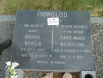 PRINSLOO Michael Wilhelm 1925-2002 & Annie Maria Magdalena STRYDOM 1940-1995