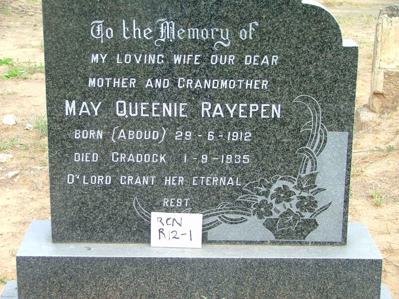 RAYEPEN May Queenie nee ABOUD 1912-1935