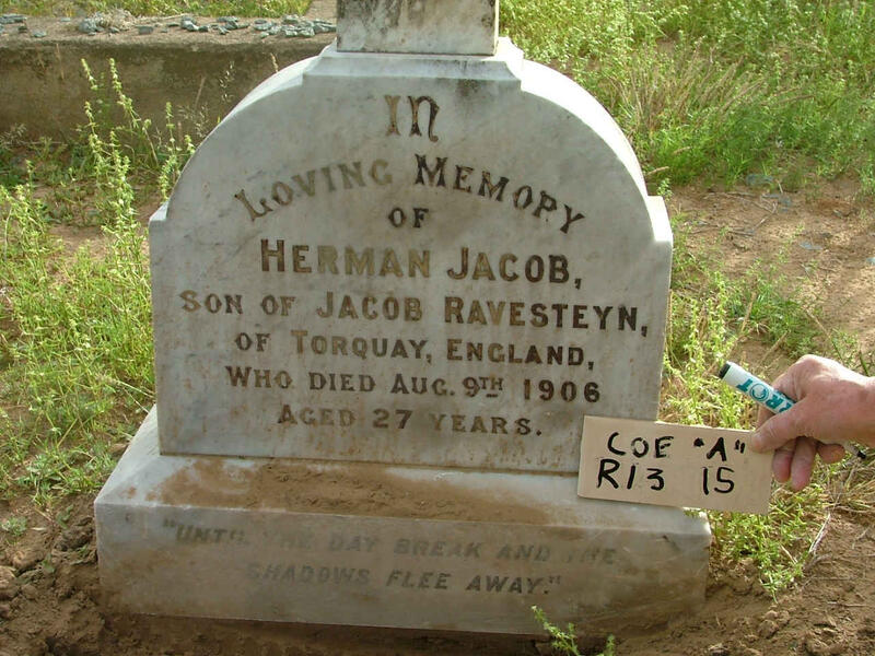 RAVESTEYN Herman Jacob -1906