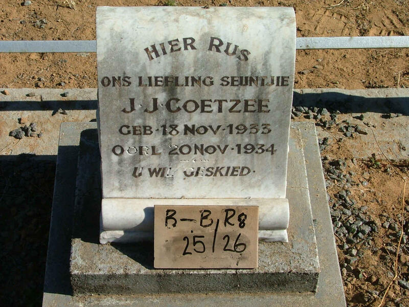 COETZEE J.J. 1933-1934