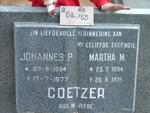 COETZER Johannes P. 1894-1977 & Martha M. 1894-1975