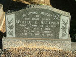 HATTINGH Myrtle E. nee CARR 1931-1966