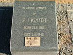 KEYTER P.I. 1886-1942