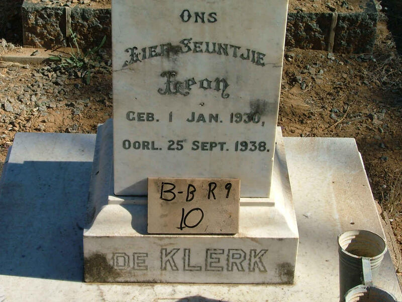 KLERK Leon, de 1930-1938