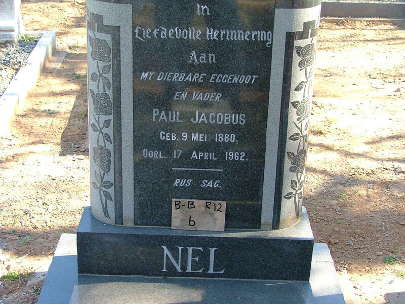 NEL Paul Jacobus 1880-1962