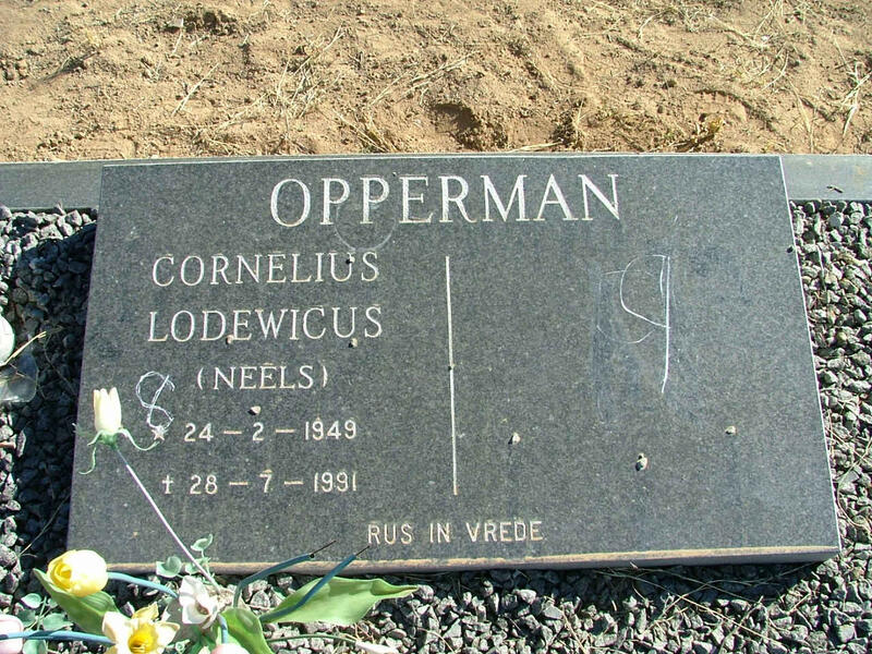 OPPERMAN Cornelius Lodewicus 1949-1991