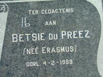 PREEZ Betsie, du nee ERASMUS -1989