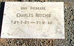RITCHIE Charles 1897-1940 