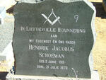 SCHOEMAN Hendrik Jacobus 1919-1970 