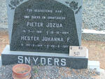 SNYDERS Pieter Jozua 1910-1964 & Hester Johanna F. 1914-1987