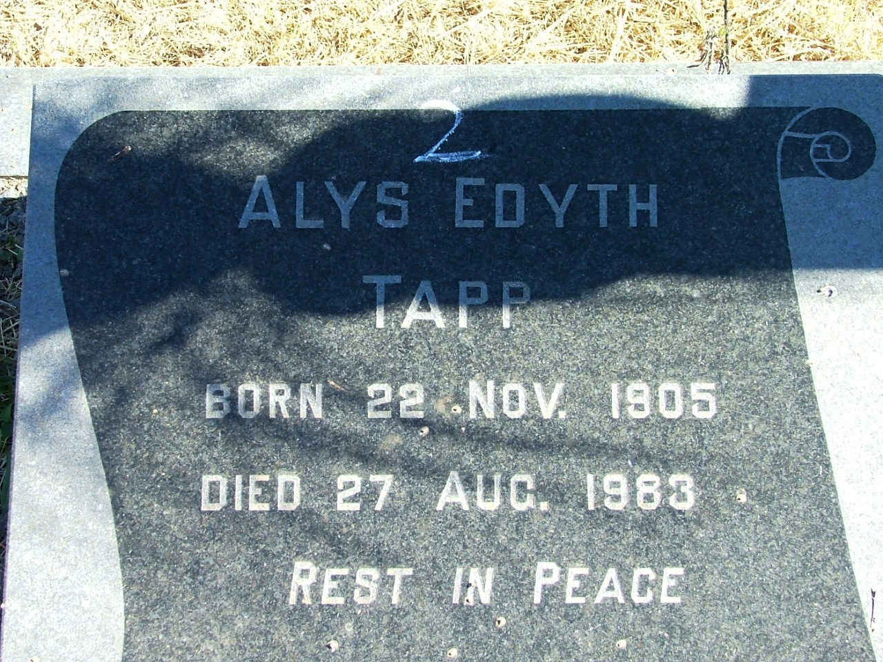 TAPP Alys Edyth 1905-1983
